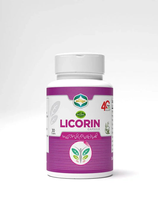 Licorin Capsules: Natural Herbal Support for Liver Health - Saif Dawkhana