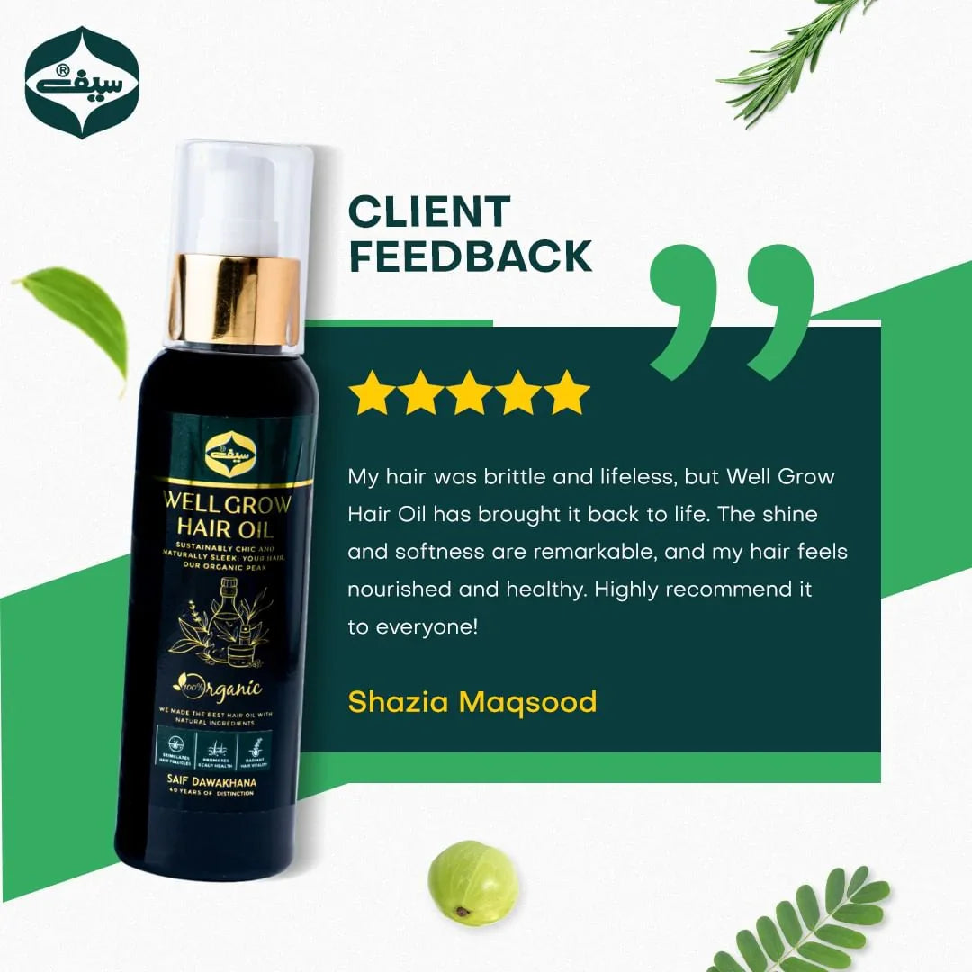 Well Grow Hair Oil - Saif Dawkhana